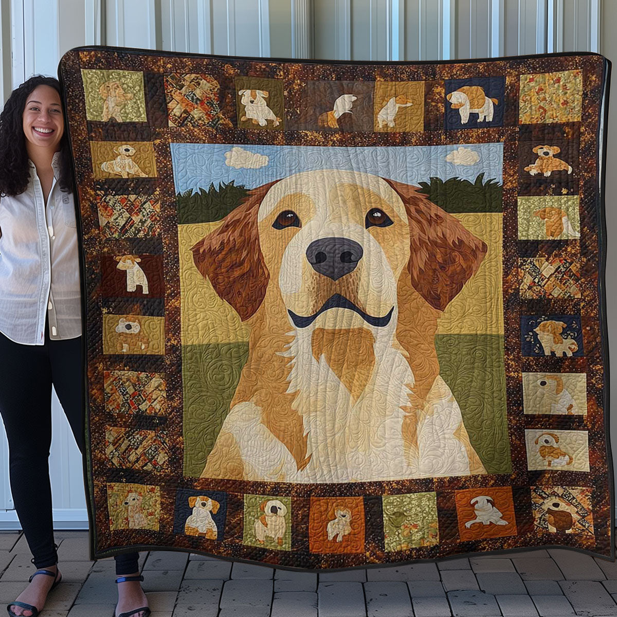 Golden Retriever Warm WN0608022CL Quilt