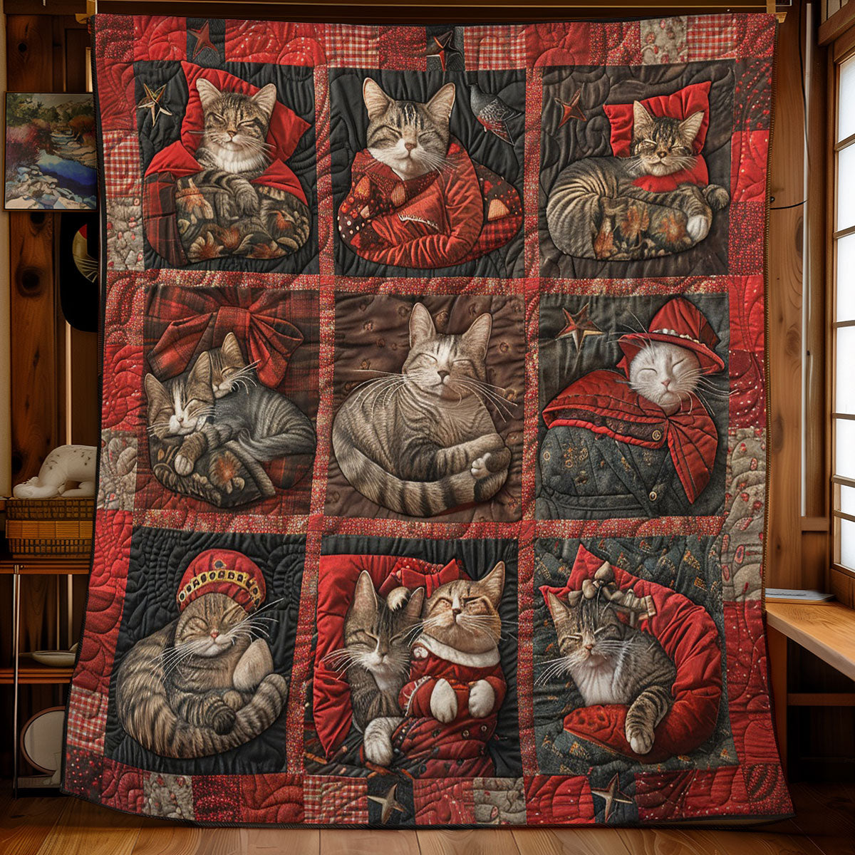 Good Night Cat WM0909024CL Quilt