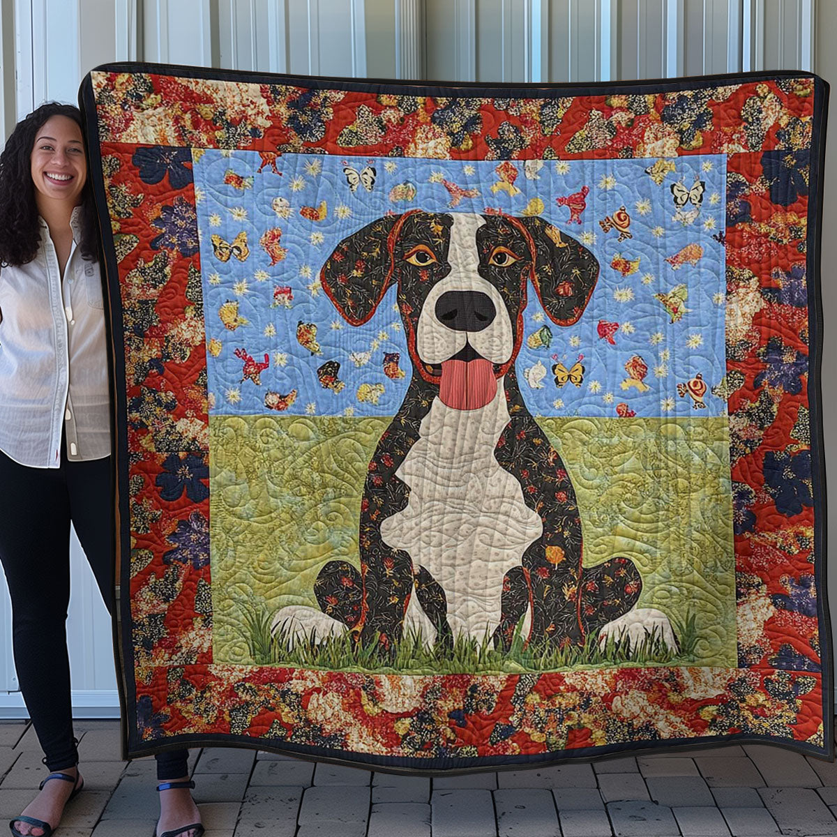 Great Dane Funny WN0608026CL Quilt