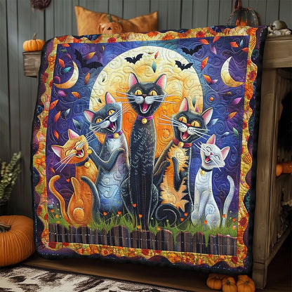 Halloween Cat Night SR2008021CL Quilt