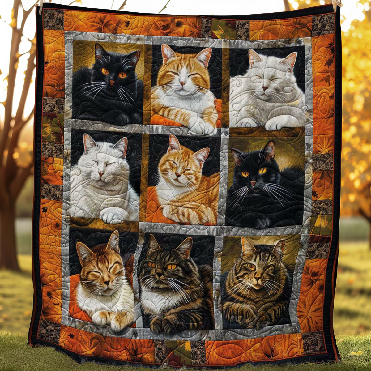 Halloween Cats Slumber WN1508112CL Quilt