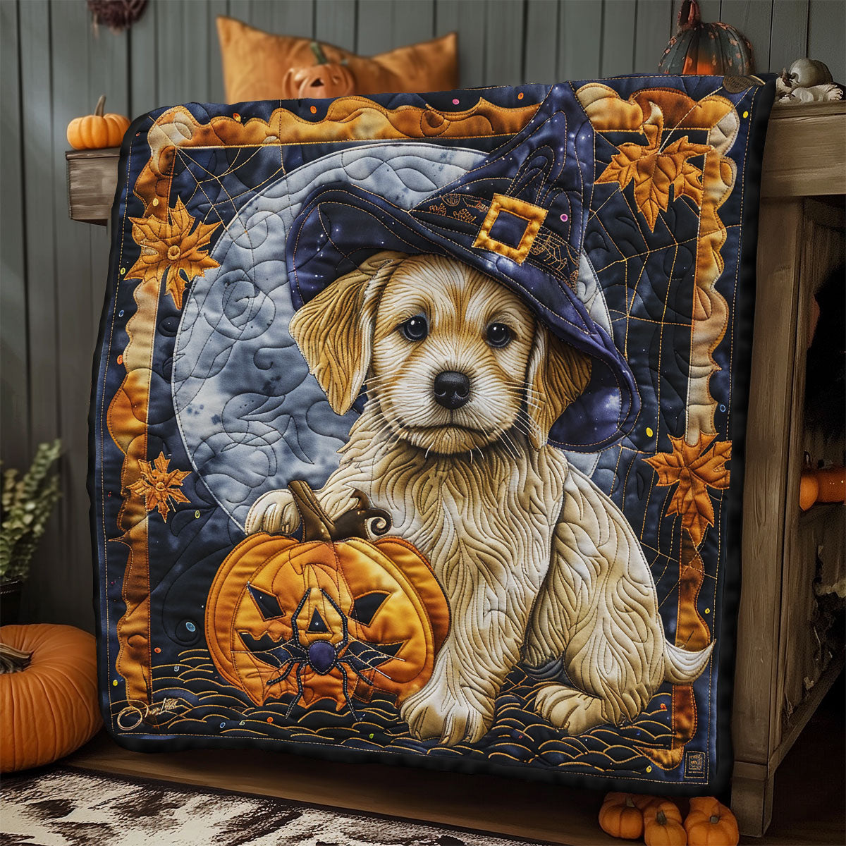 Halloween Dog Night SR2008033CL Quilt
