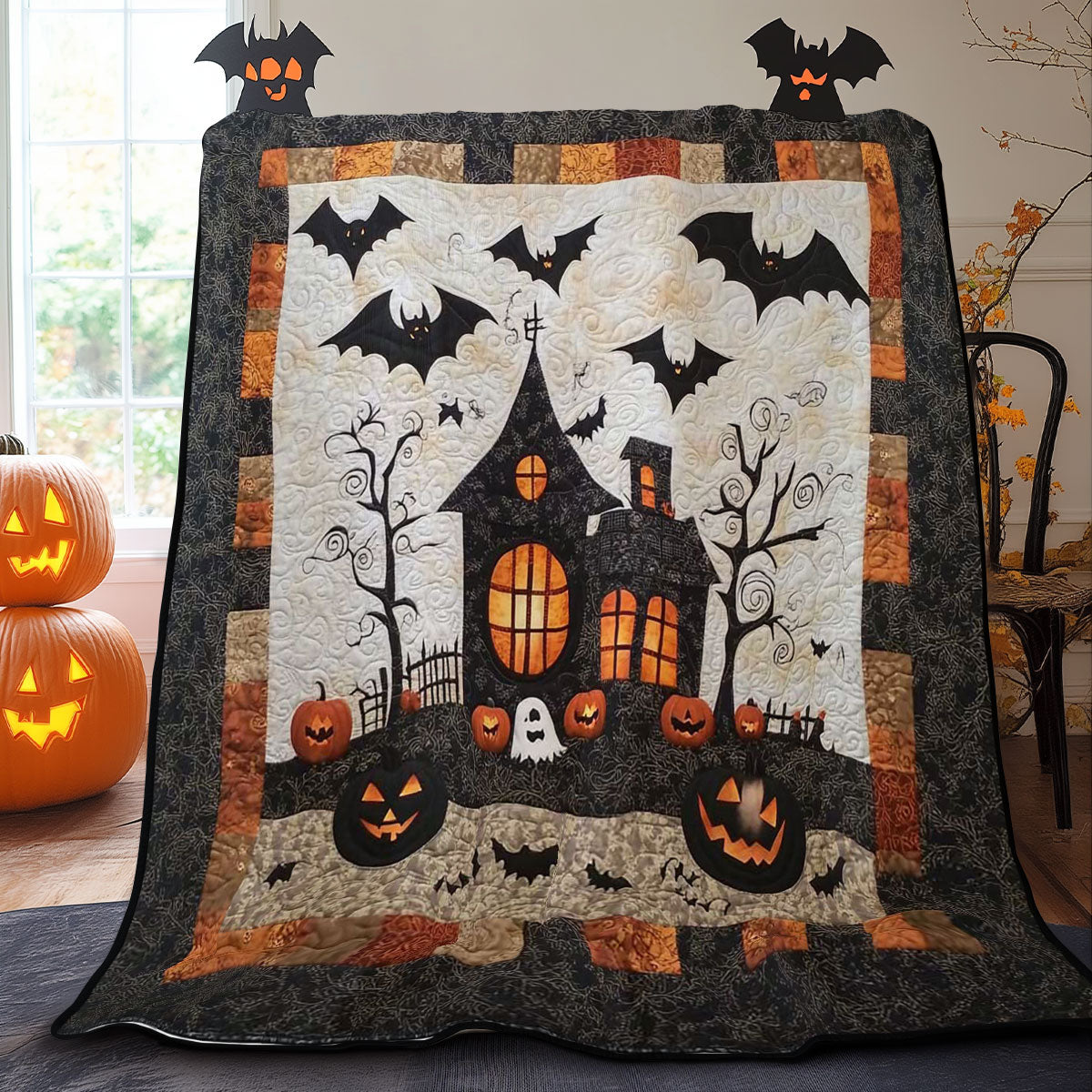 Halloween Fright WN0608063CL Quilt