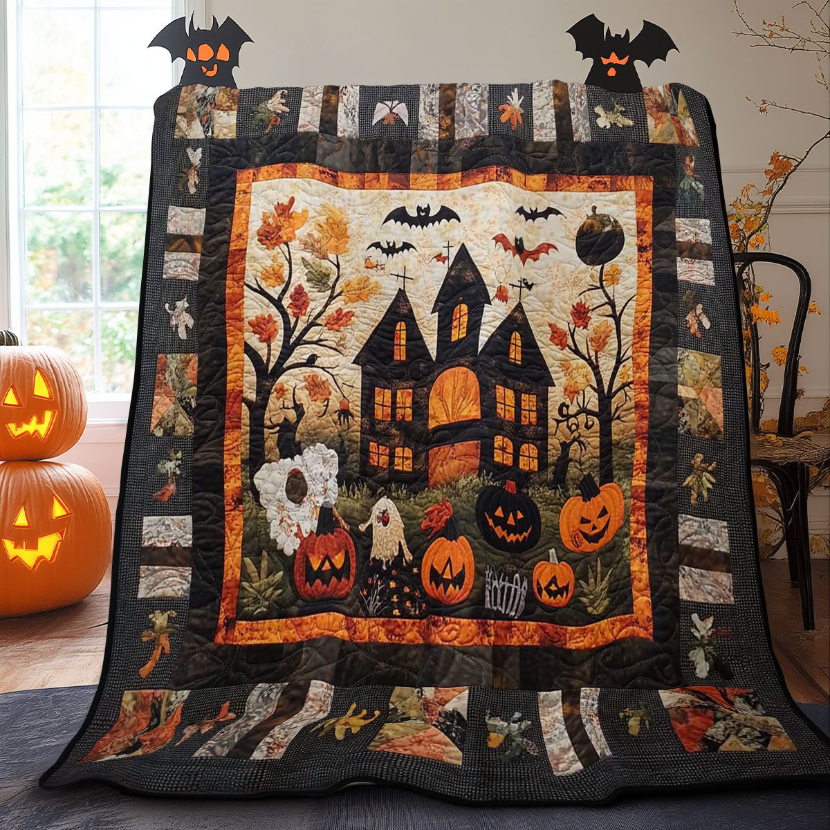 Halloween Haunted WN0608059CL Quilt