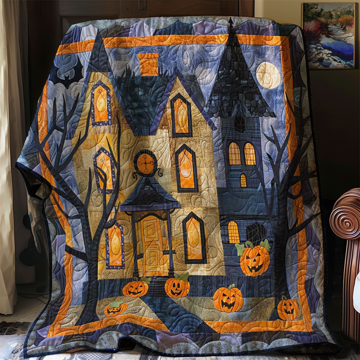 Halloween Spooky Haven WN1408077CL Quilt