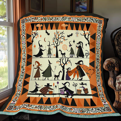 Halloween Witches' Forest Feast WN3008039CL Quilt