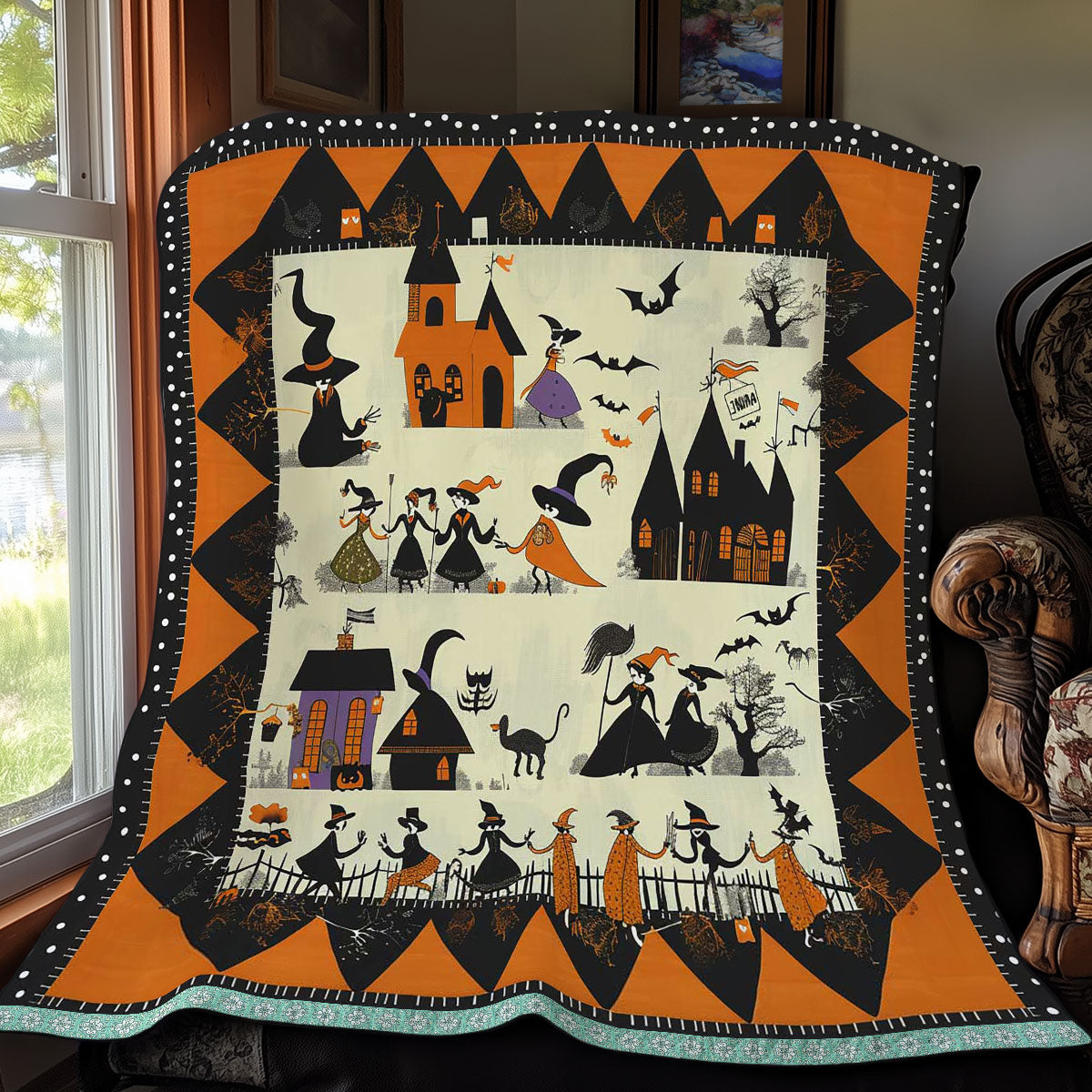 Halloween Witches' Potion Party WN3008037CL Quilt