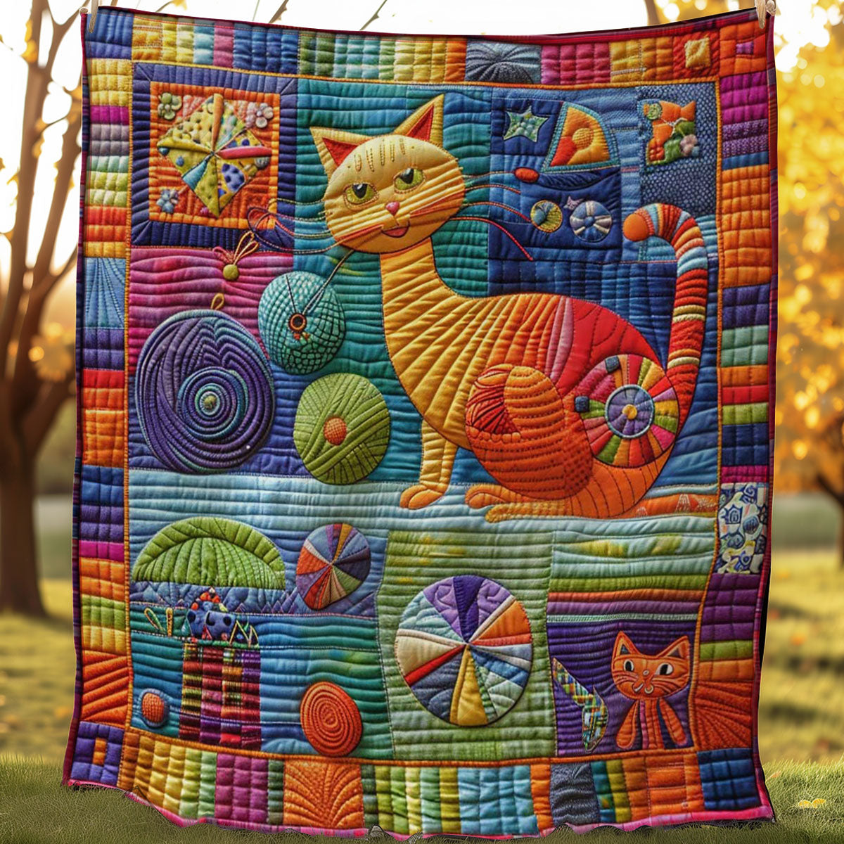 Happy Catnip WN0908145CL Quilt