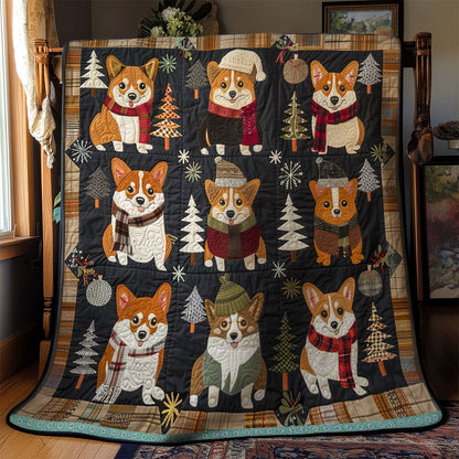 Happy Corgi Smile WN0909030CL Quilt