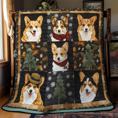 Happy Corgi WN0909032CL Quilt