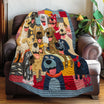 Happy Samoyed CP0207041CL Quilt main image 1
