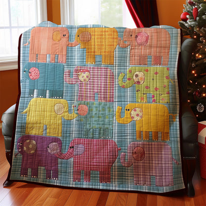 Happy Elephants WM0508023CL Quilt