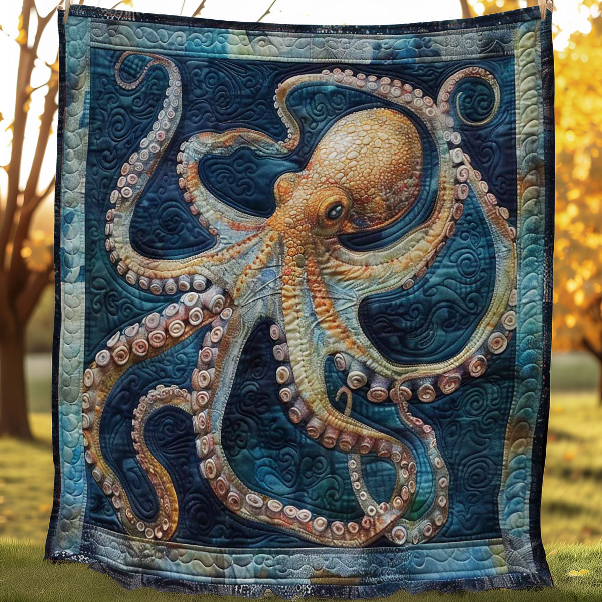 Happy Octopus WN1508009CL Quilt