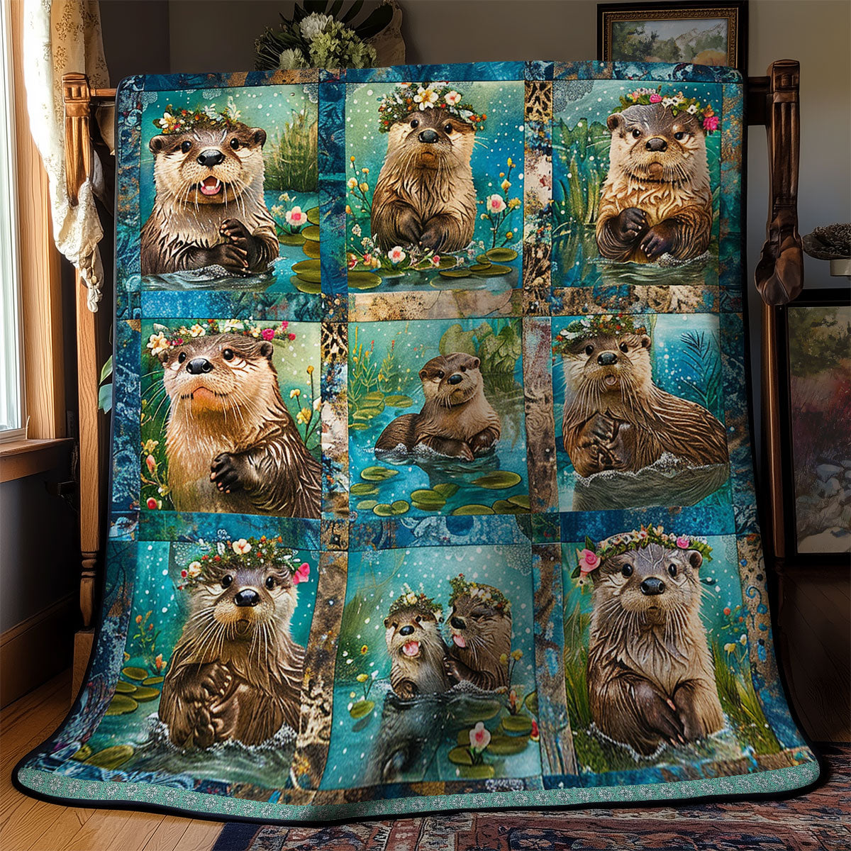 Happy Otter WN0909054CL Quilt