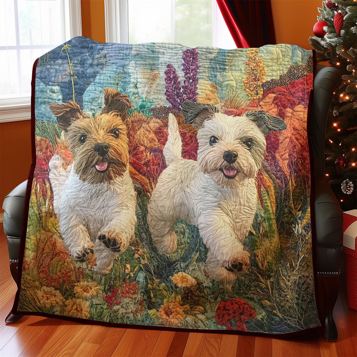 Happy Terriers WM0208016CL Quilt