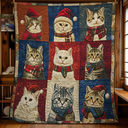 Happy Winter Cat WM2008031CL Quilt