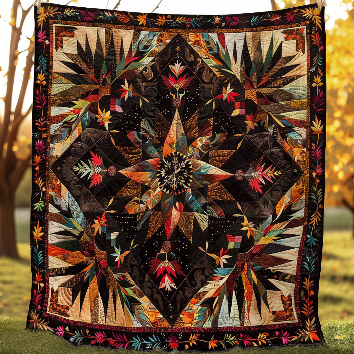 Harvest Star WN1608002CL Quilt