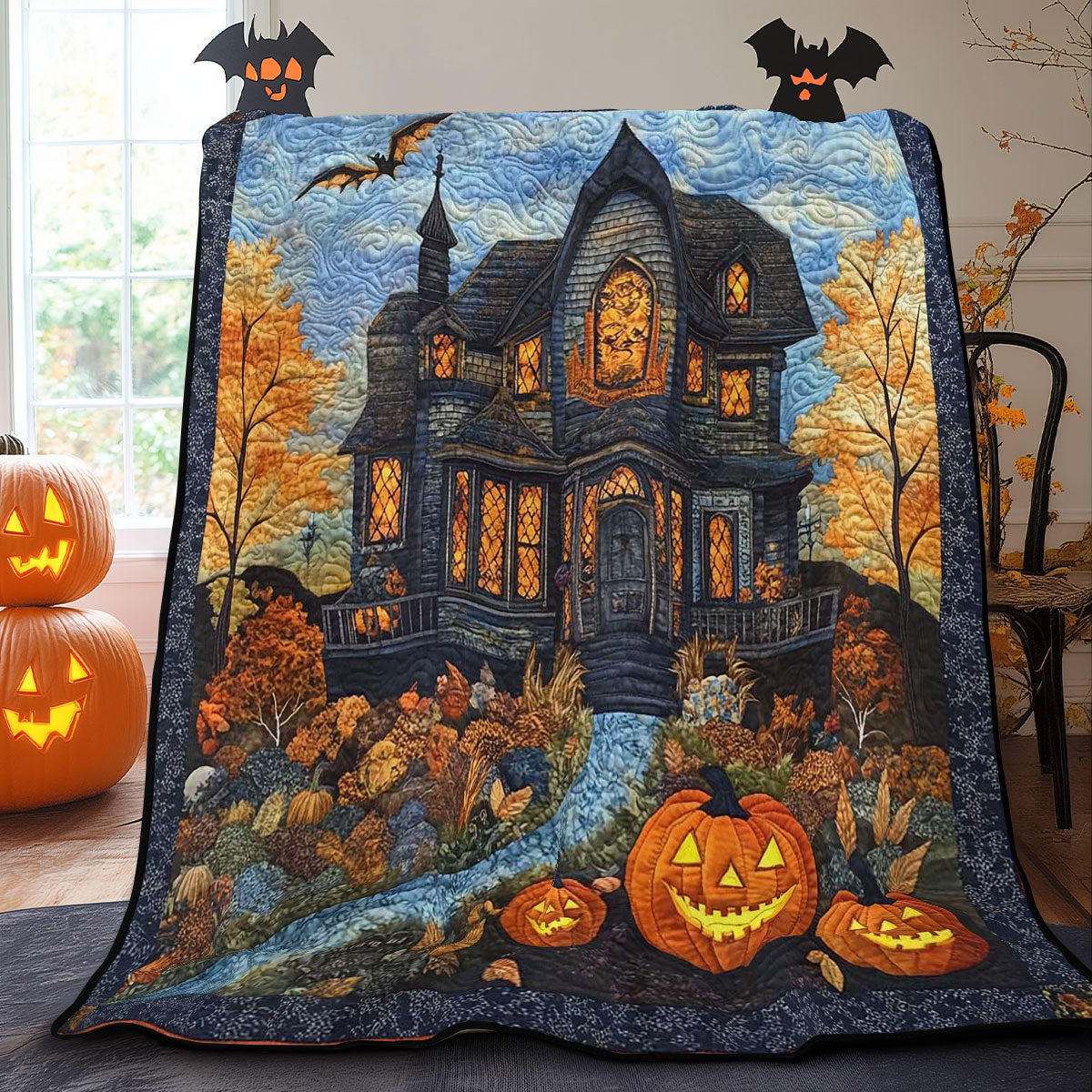 Haunted House WN0308009CL Quilt