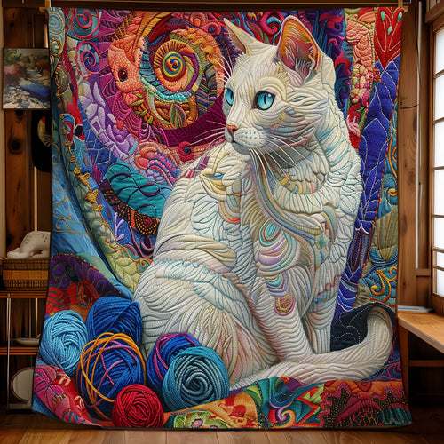 Hippie Cat WM2808026CL Quilt