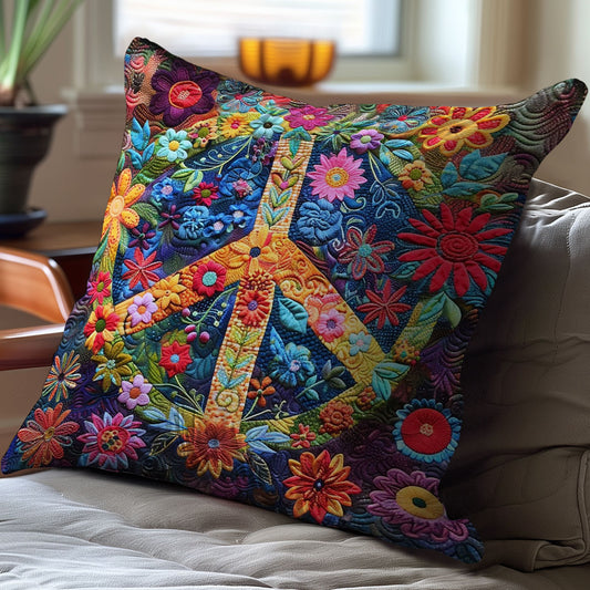 Hippie Flowers WM0608122CL Quilt Pillow Case