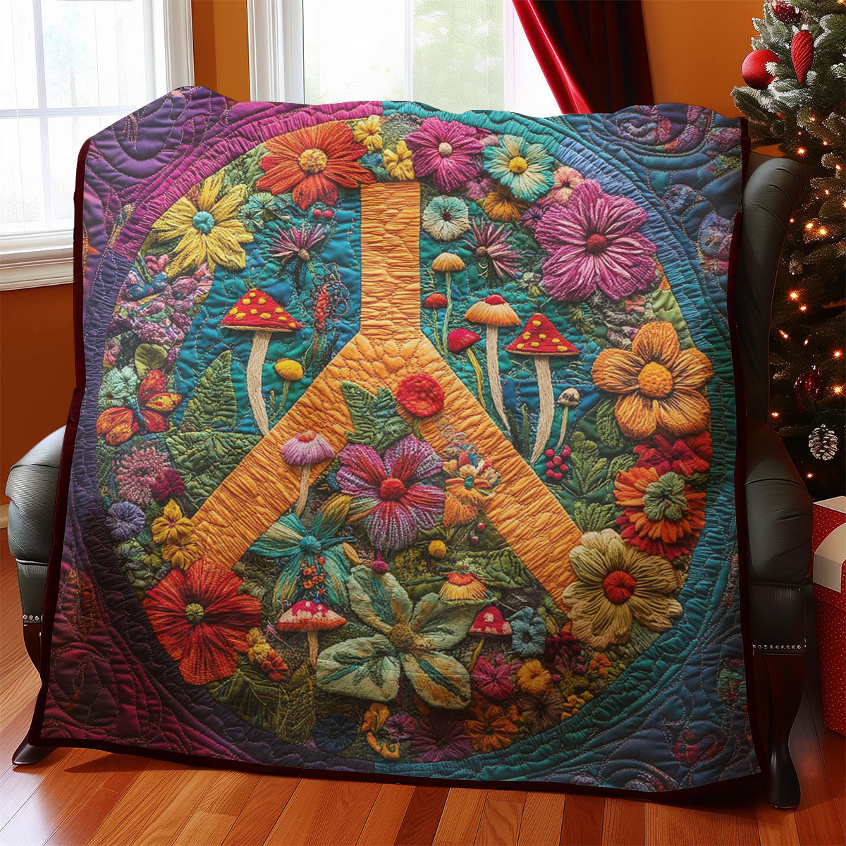 Hippie Peace WM0208019CL Quilt