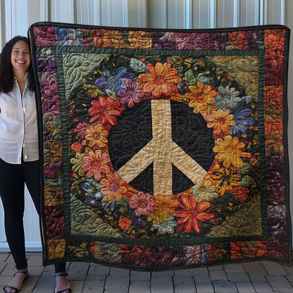 Hippie Peace WN0108066CL Quilt