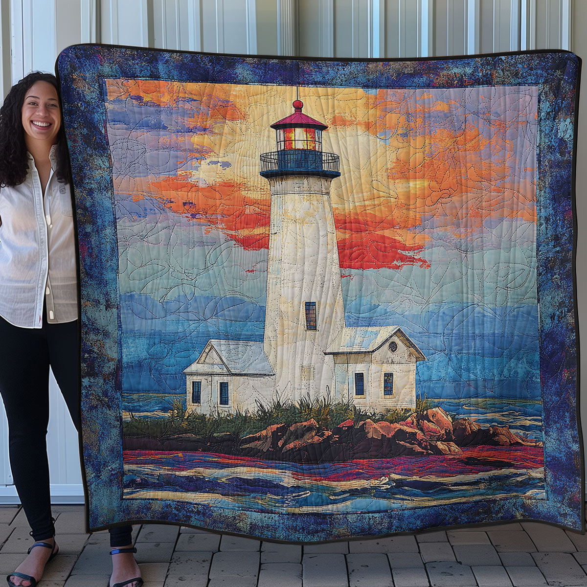 Hopeful Lighthouse WN0108067CL Quilt