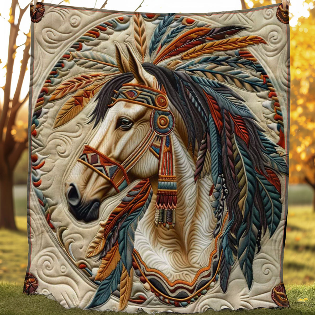 Horse And Dreamcatcher WN1008010CL Quilt