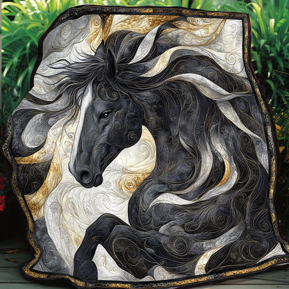 Artistic Black Horse SR0708018CL Quilt