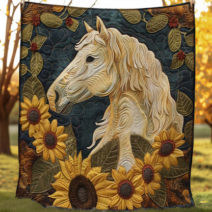 Horse Trail Sunflowers WN2108076CL Quilt