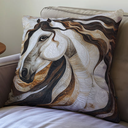 Horse WM0208156CL Quilt Pillow Case