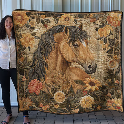 Horse and Blossom WN3007031CL Quilt