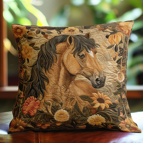 Horse and Blossom WN3007067CL Quilt Pillow Case