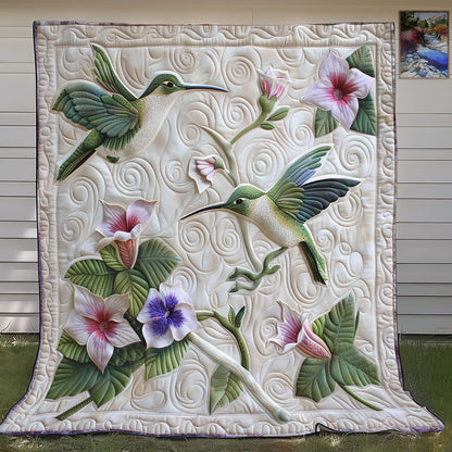 Hummingbird And Flower SR1308021CL Quilt