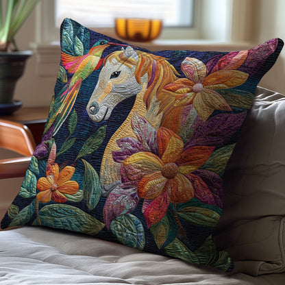 Hummingbird And Horse WM0308142CL Quilt Pillow Case