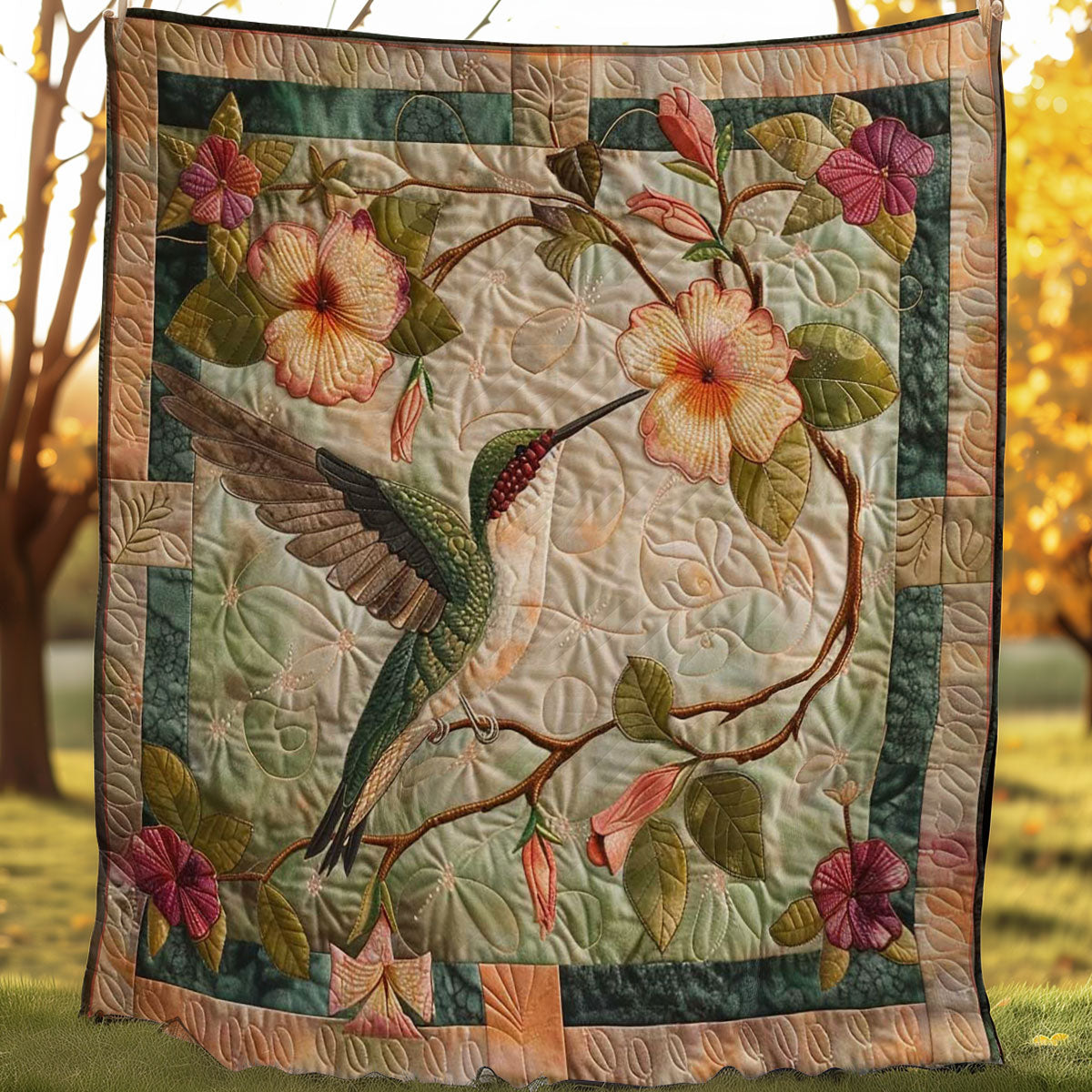 Hummingbird Enchantment WN1408080CL Quilt