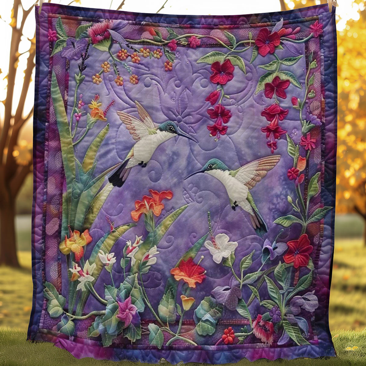 Hummingbird Glow WN1408088CL Quilt