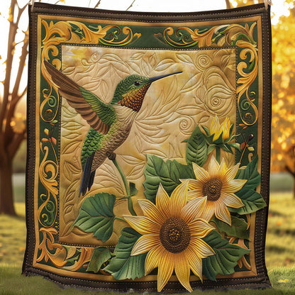 Hummingbird Golden Glow WN1908015CL Quilt