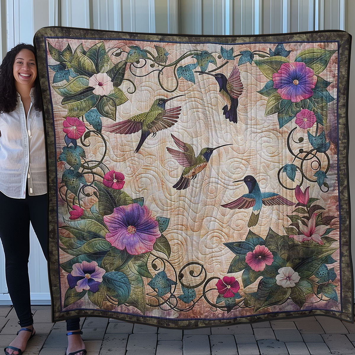 Hummingbird Haven WN2607003CL Quilt