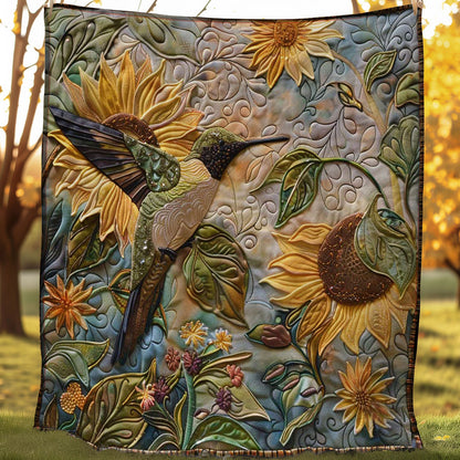 Hummingbird Sunflower WN1908009CL Quilt