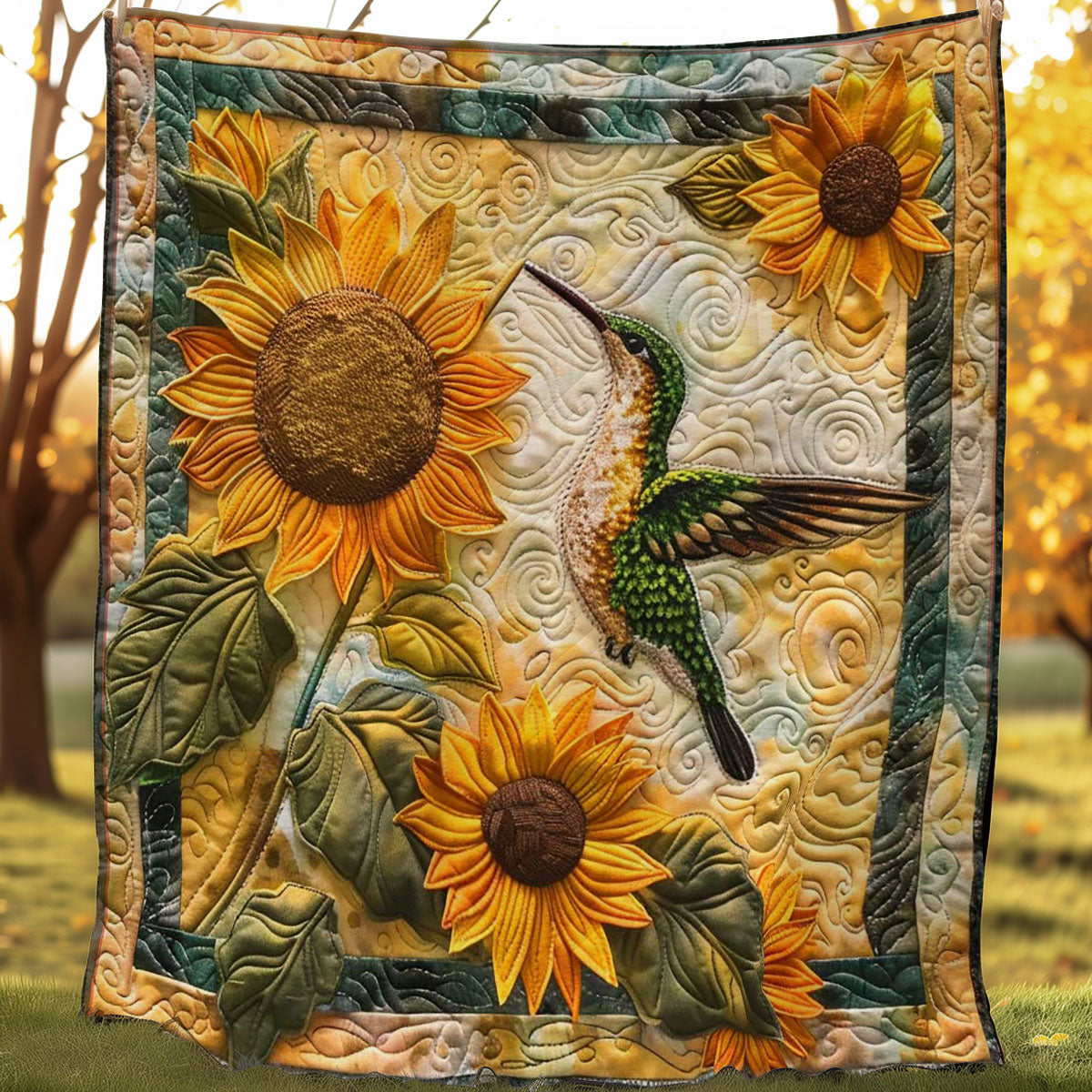Hummingbird Sunny Fields WN1908014CL Quilt