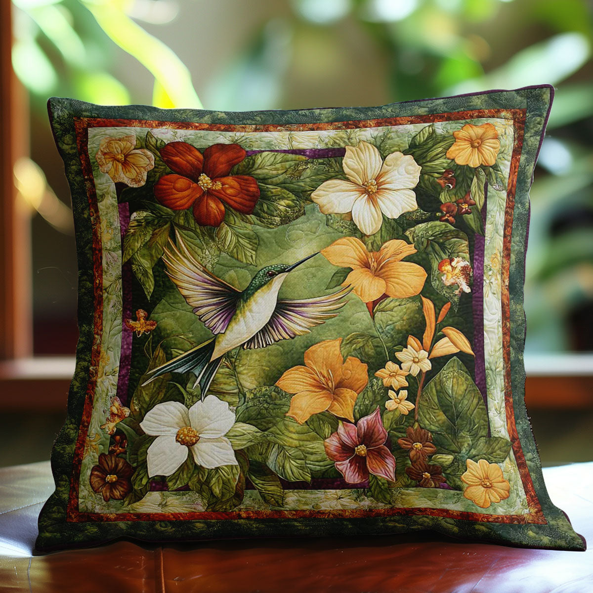 Hummingbird WN0208082CL Quilt Pillow Case