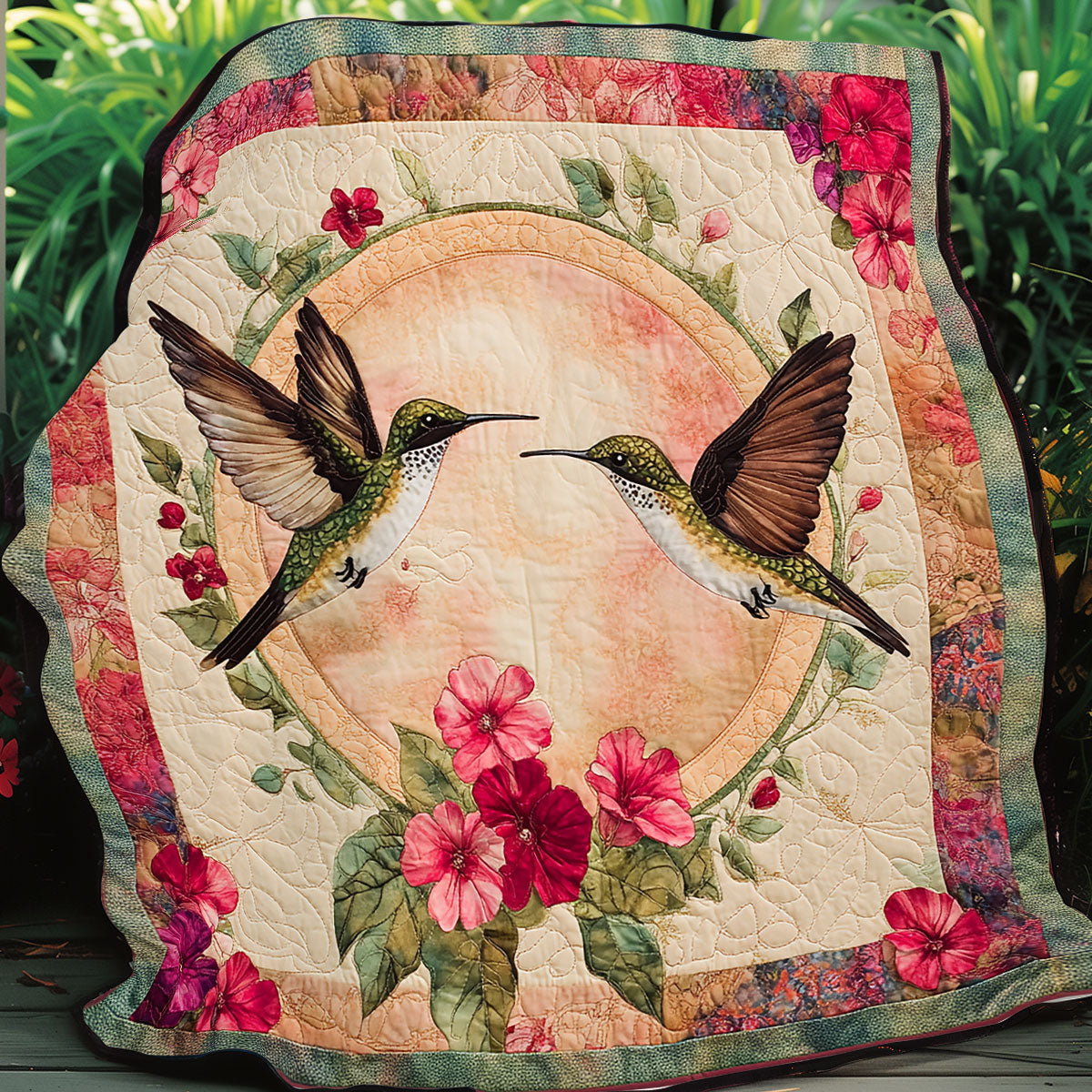 Hummingbirds SR0708012CL Quilt