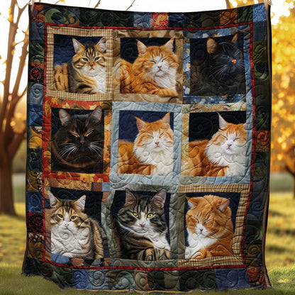 Hushed Cats WN1508040CL Quilt