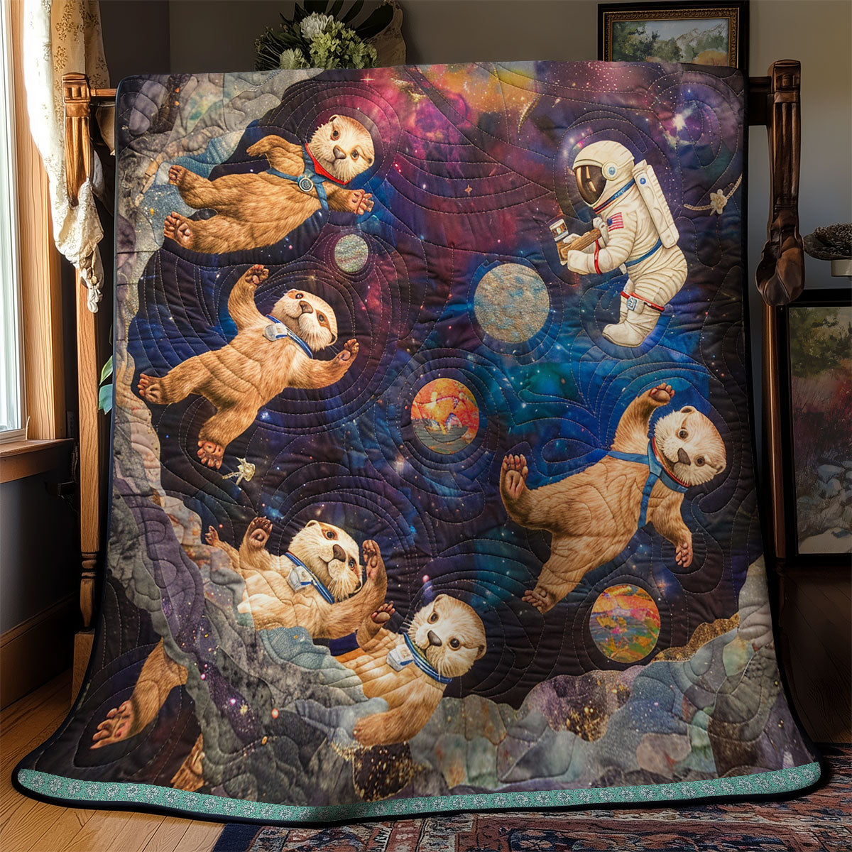 Interstellar Otter Quest WN0909063CL Quilt
