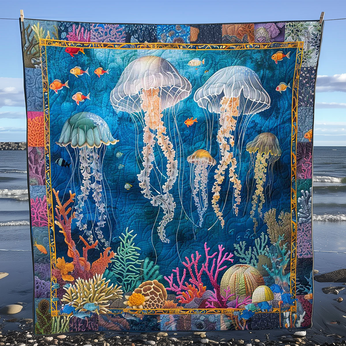 Jellyfish Retreat WN1408017CL Quilt