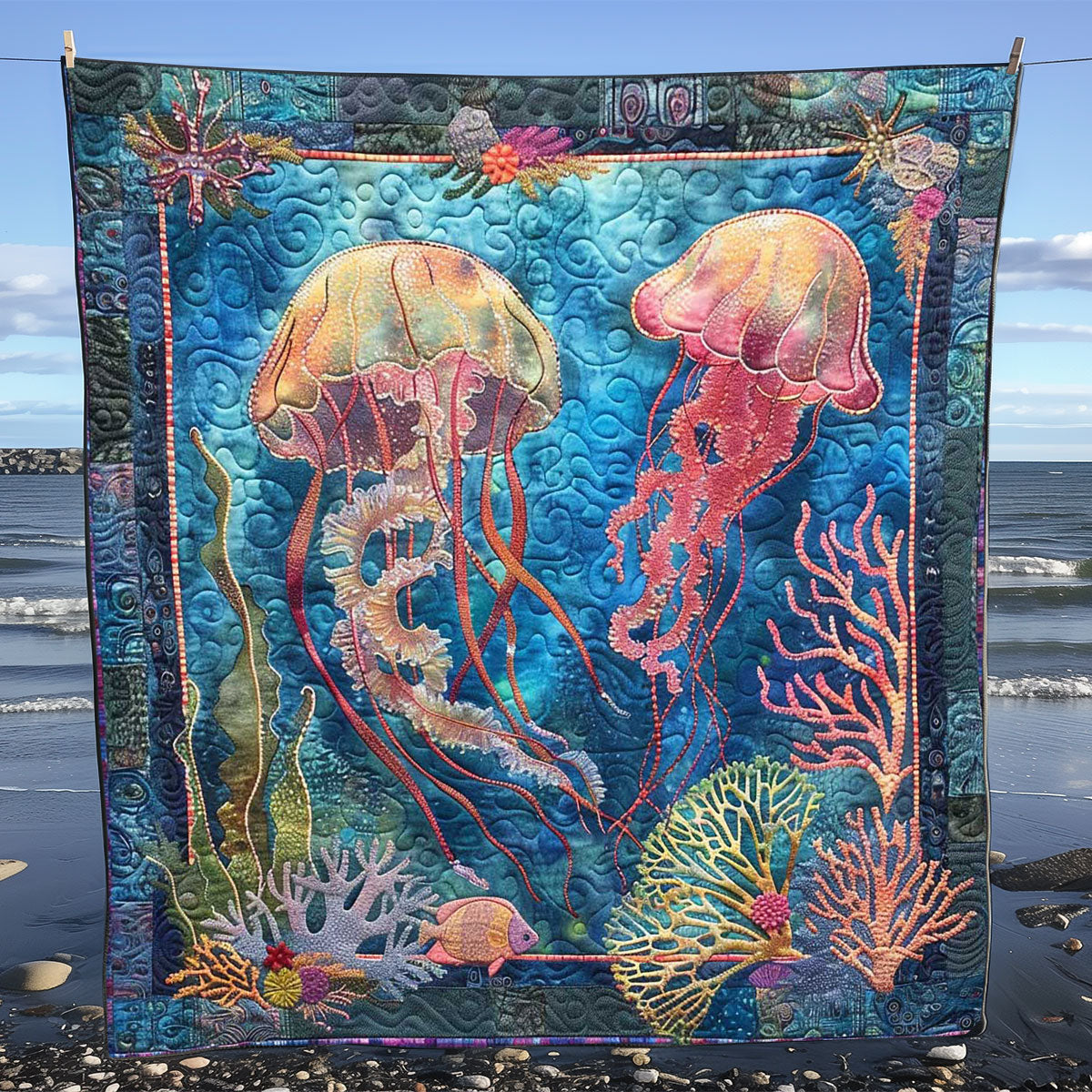 Jellyfish Serenity WN1408019CL Quilt