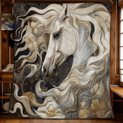 Lively White Horse WM2308002CL Quilt