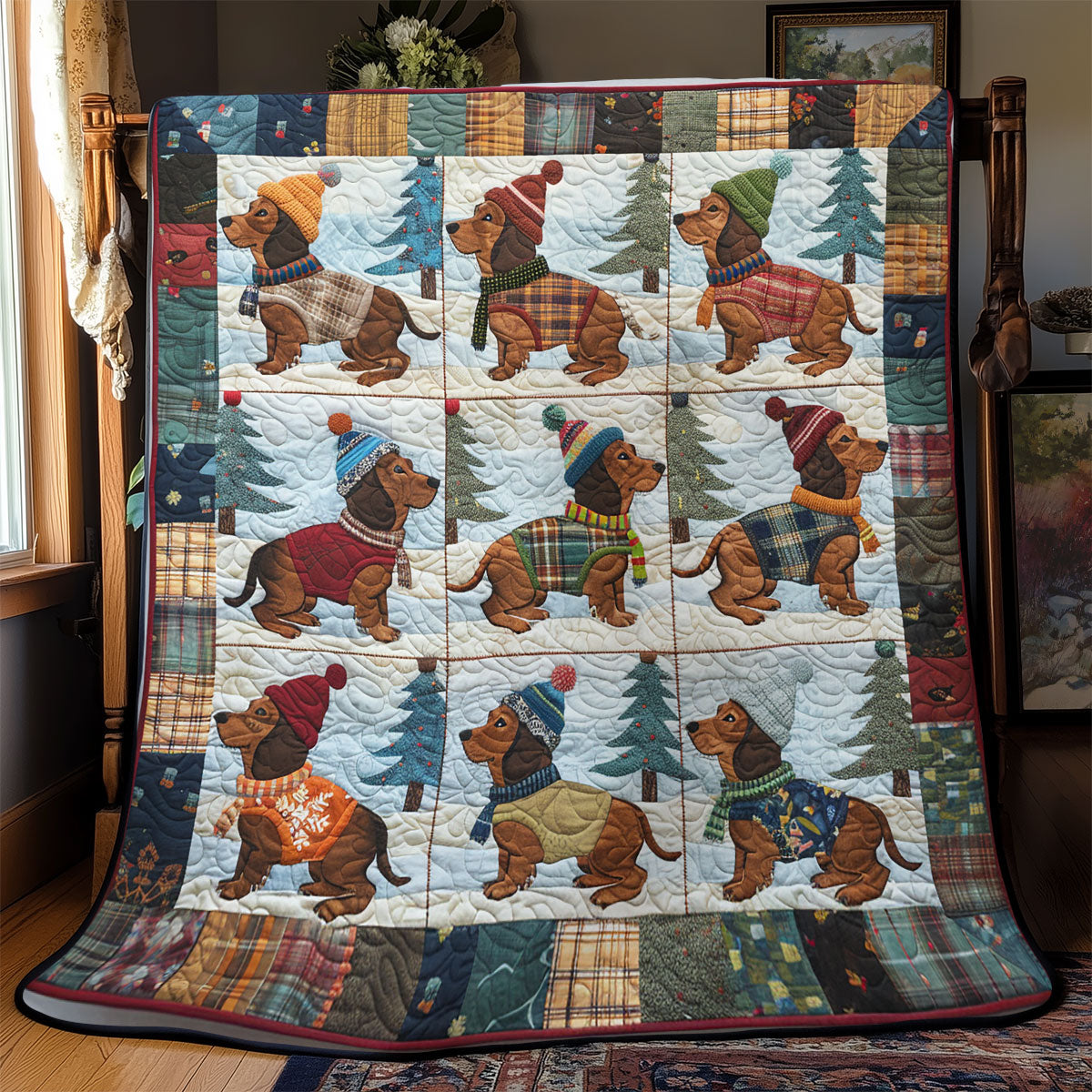 Loveable Dachshunds SR2308002CL Quilt