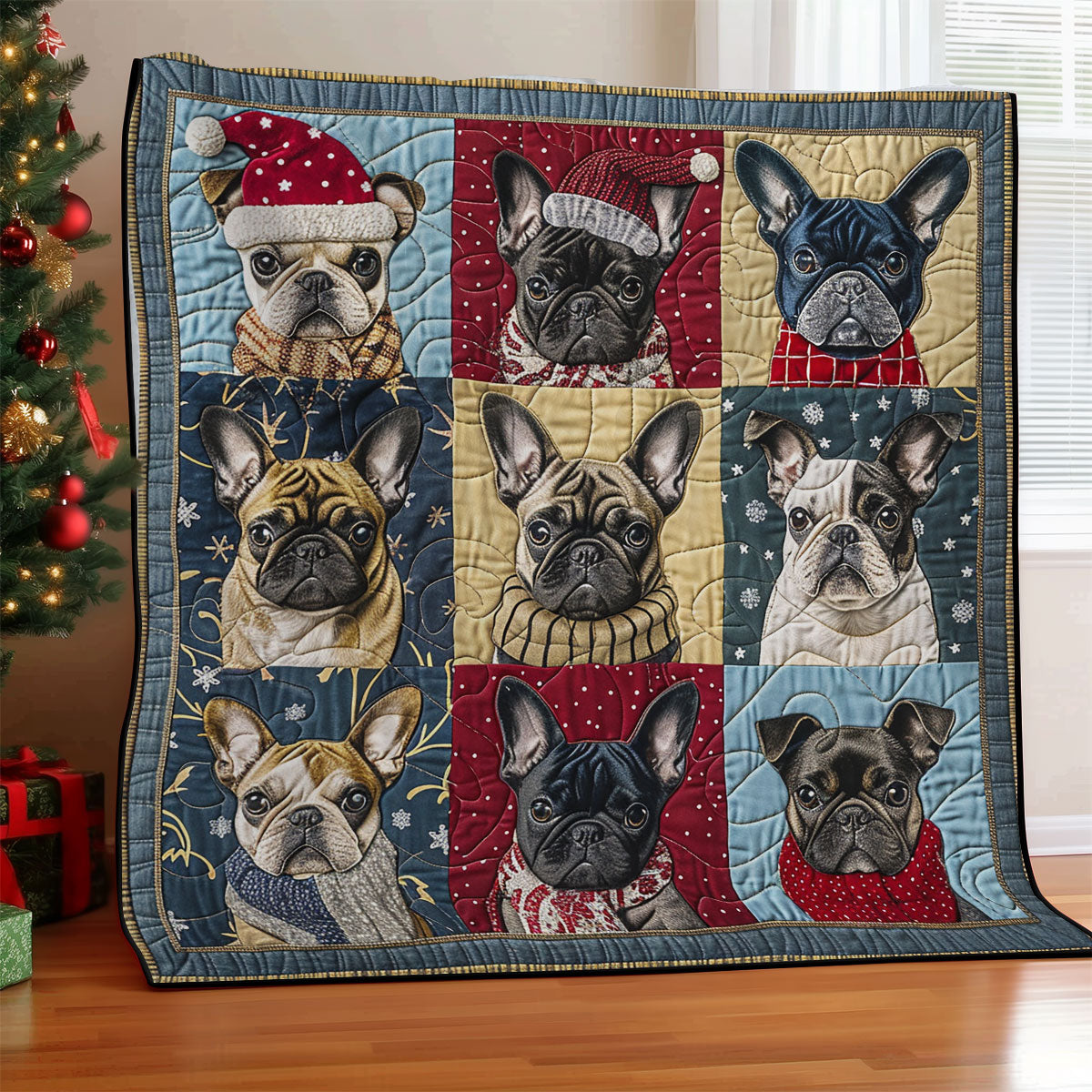 Loveable French Bulldog SR2008037CL Quilt